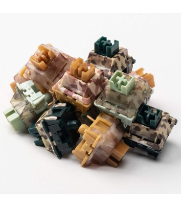 Keychron Camo Switch vert – linéaire, silencieux et compatible RGB