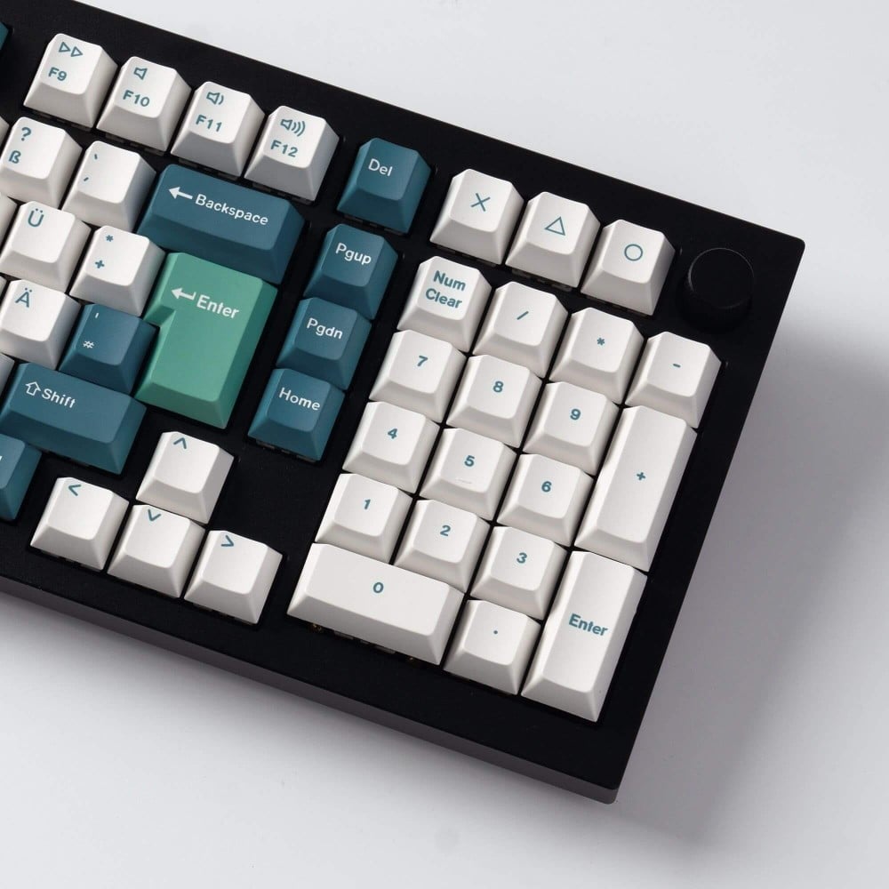 Keychron ISO-CH White Mint Keycap Set – Cherry Profile PBT