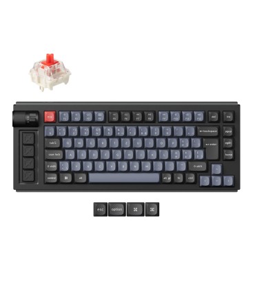 Clavier Lemokey L1 ISO-CH – Sans fil 75 % QMK VIA avec commutateurs Jupiter Red