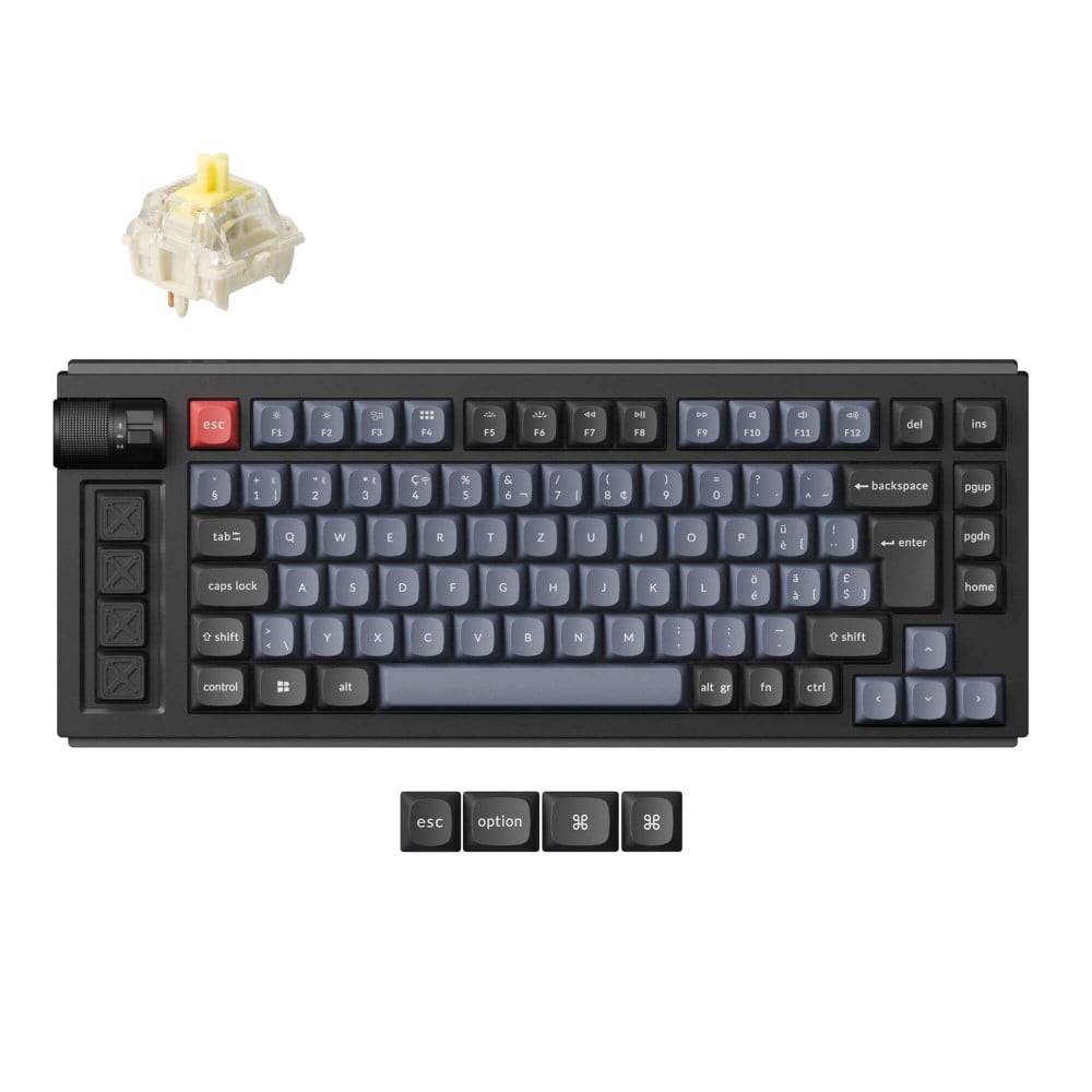 Interrupteur banane Lemokey L1 QMK noir (ISO-CH)