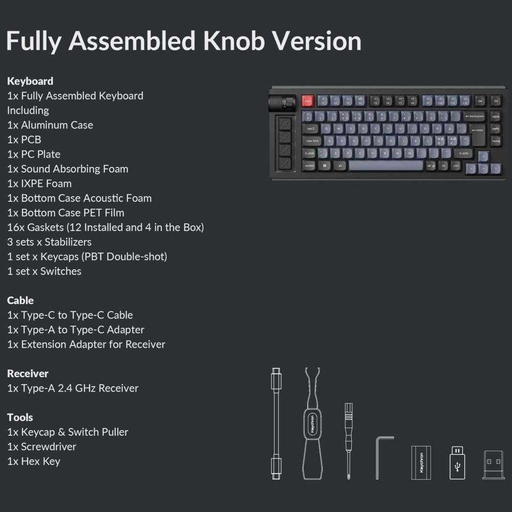 Clavier Lemokey L1 ISO-CH – 75 % QMK/VIA sans fil avec commutateurs bananes Jupiter