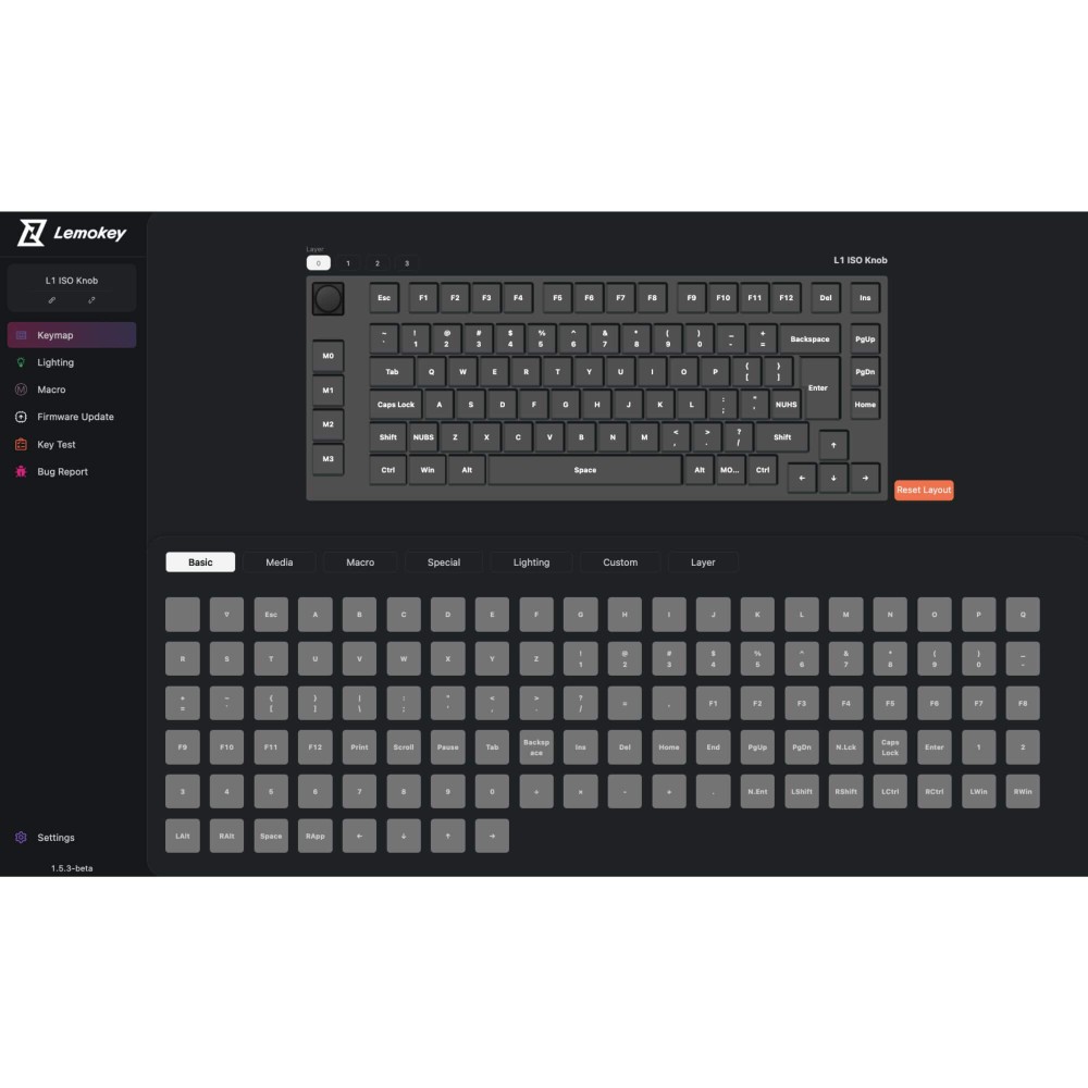 Clavier Lemokey L1 ISO-CH – 75 % QMK/VIA sans fil avec commutateurs bananes Jupiter
