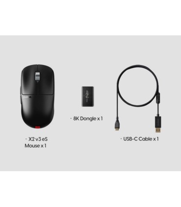 Pulsar X2 v3 eS Mini – 59 g eSports Gaming Mouse mit OLED & 8 K Polling