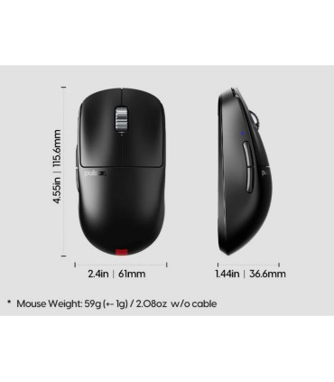 Pulsar X2 v3 eS Mini – 59 g eSports Gaming Mouse mit OLED & 8 K Polling