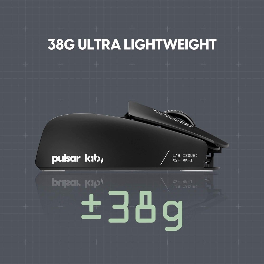 Pulsar LAB X2F Gaming Mouse – ultraleicht, 8K Polling, XS-1 Sensor