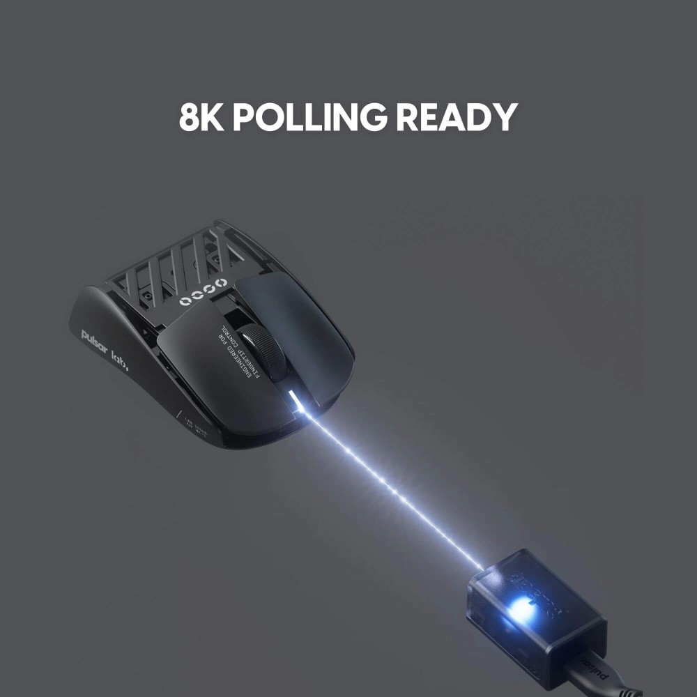 Souris de jeuPulsar LAB X2F – ultralégère, interrogation 8K, capteur XS-1