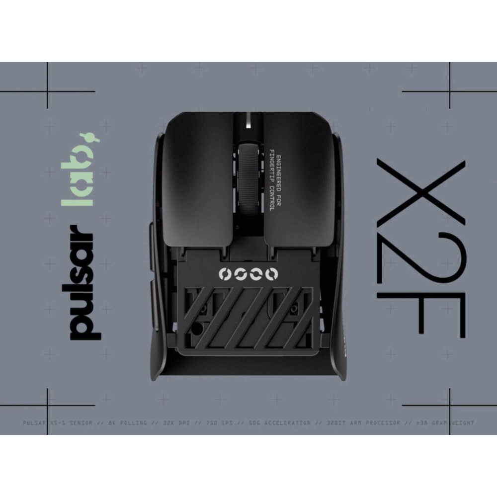 Pulsar LAB X2F Gaming Mouse – ultraleicht, 8K Polling, XS-1 Sensor