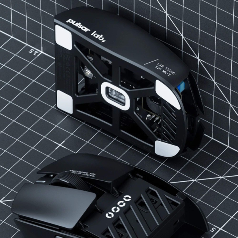 Souris de jeuPulsar LAB X2F – ultralégère, interrogation 8K, capteur XS-1