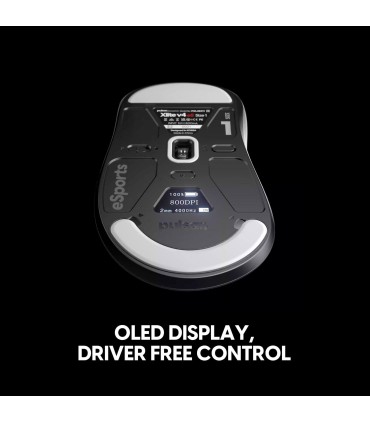 Pulsar Xlite v4 eS Mini – Souris de jeu eSports ultralégère avec OLED et 32 000 DPI