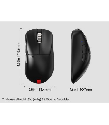 Pulsar Xlite v4 eS Mini – Ultraleichte eSports Gaming Mouse mit OLED & 32.000 DPI