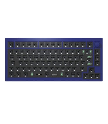 Keychron Q1 QMK Barebone ISO Navy Blue avec bouton