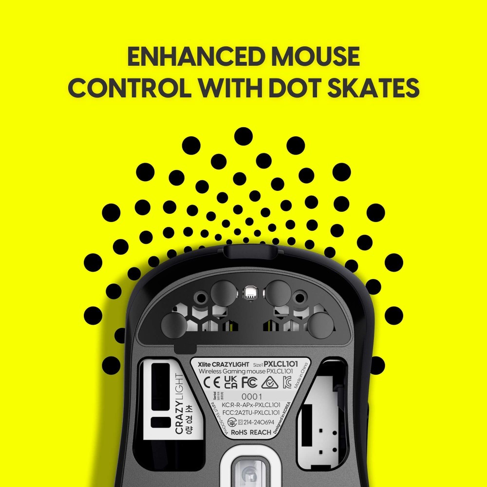 Pulsar Xlite CrazyLight Mini - Souris de jeu ultralégère 41g avec capteur XS-1