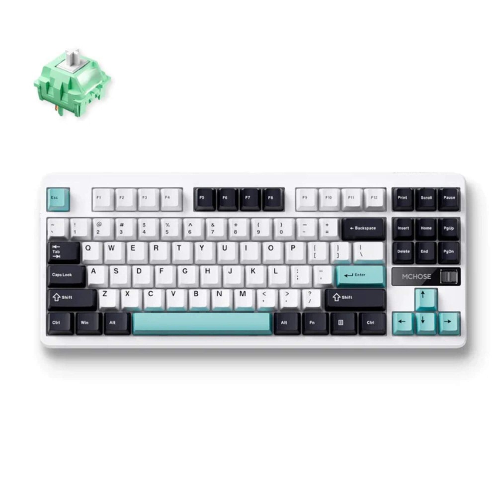 MCHOSE G87 Clavier Mécanique Bleu Cyan