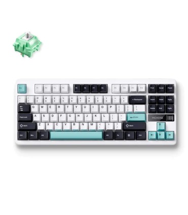 MCHOSE Clavier sans fil G87 ANSI – Support de joint et commutateurs Cabbage Tofu V2