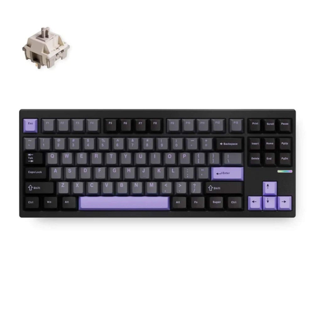 MCHOSE GX87 Ultra Aluminium CNC Clavier Noir Anodi