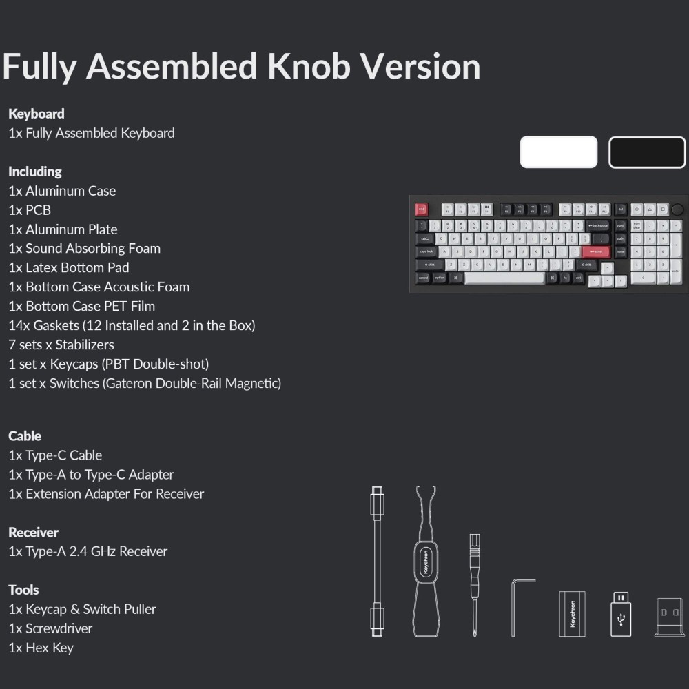 Keychron Q5 HE ISO-CH – Wireless Hall Effect Keyboard 96%