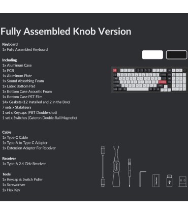 Keychron Q5 HE ISO-CH – Wireless Hall Effect Keyboard 96%