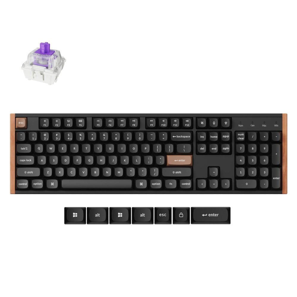 Keychron K10 HE Black Wood Magnetic Switch (ANSI)