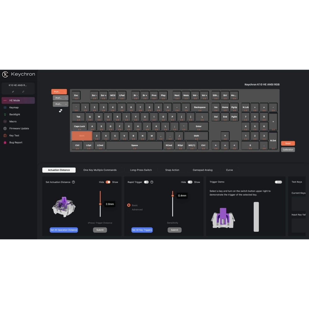 Keychron K10 HE ANSI – Magnetic Fullsize Keyboard with Nebula Switches