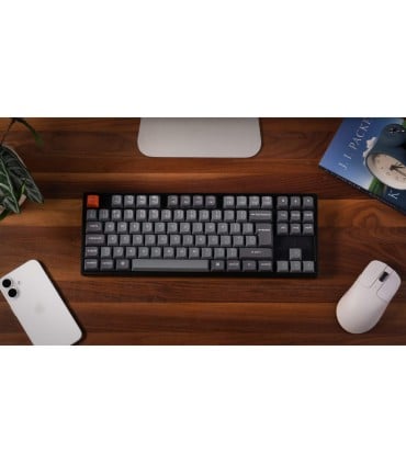 Keychron K8 Max ISO-CH – Aluminium TKL Keyboard with Super Red Switches