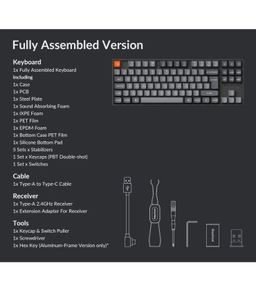 Keychron K8 Max ISO-CH – TKL en aluminium avec interrupteurs Super Brown