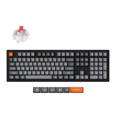 Keychron K10 Max Black – 100% Wireless Keyboard mit Super Red Switches
