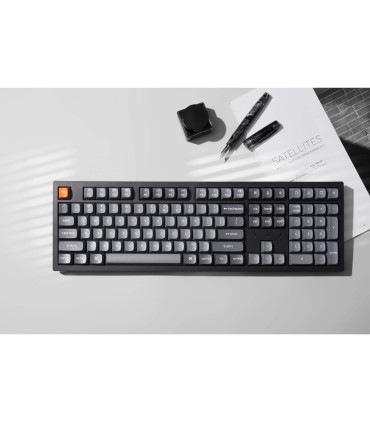 Keychron K10 Max Black – Clavier 100 % sans fil avec interrupteurs Super Red