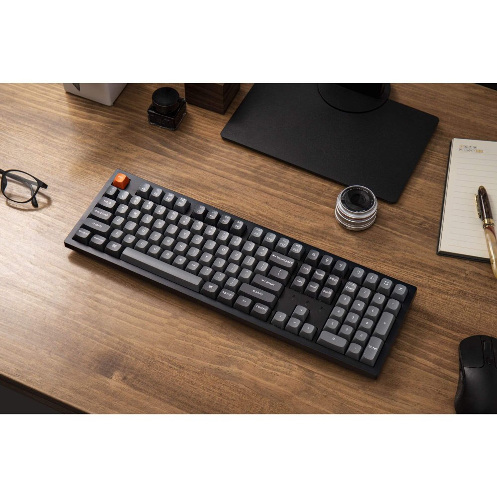 Keychron K10 Max Black – Clavier 100 % sans fil avec interrupteurs Super Red