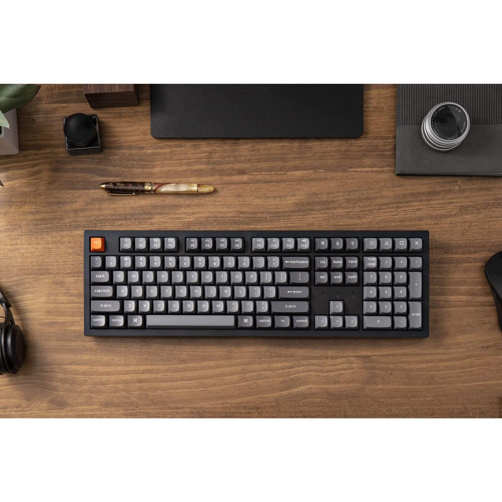 Keychron K10 Max Black – Clavier 100 % sans fil avec interrupteurs Super Red