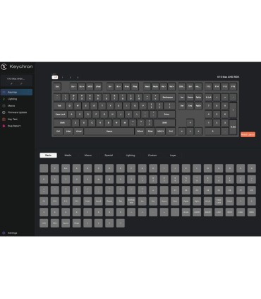 Keychron K10 Max Black – Clavier 100 % sans fil avec interrupteurs Super Red