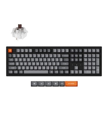 Keychron K10 Max Black – Clavier 100 % sans fil avec interrupteurs Super Brown