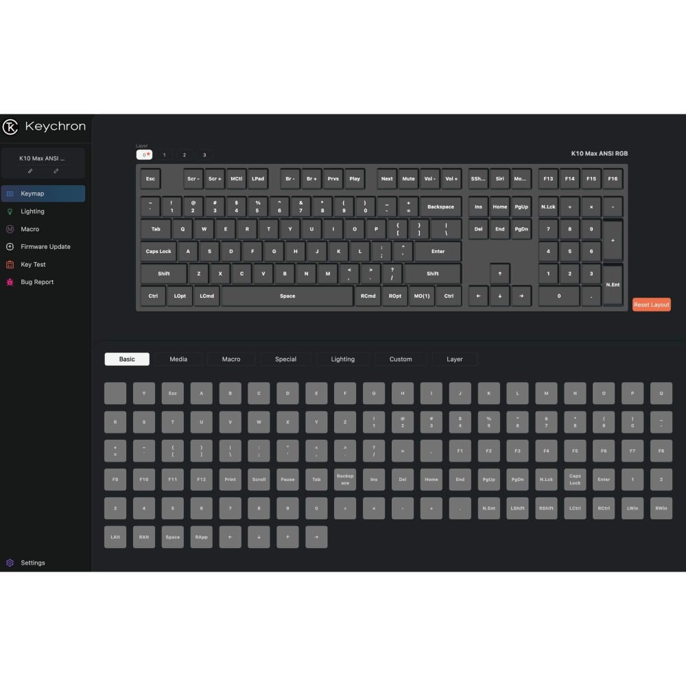 Keychron K10 Max Black – Clavier 100 % sans fil avec interrupteurs Super Brown