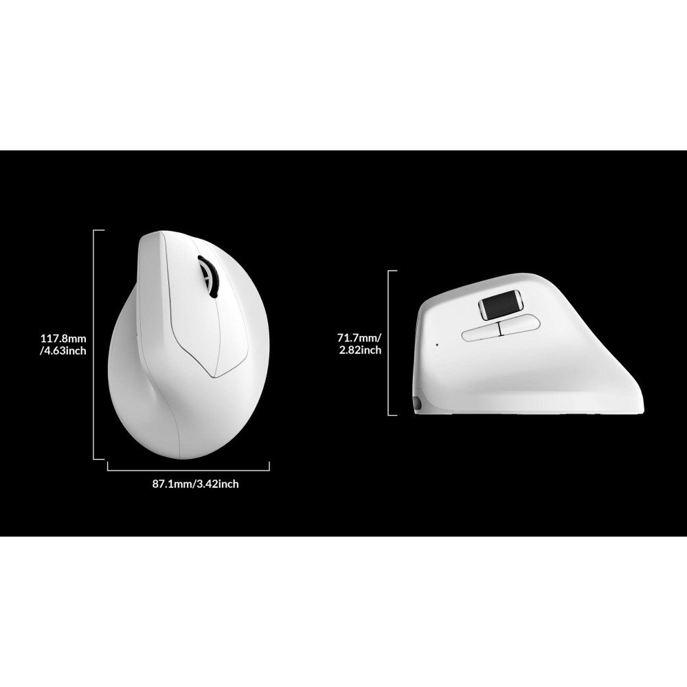 Keychron M5 White – souris sans fil ergonomique