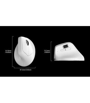 Keychron M5 White – ergonomische Wireless Maus