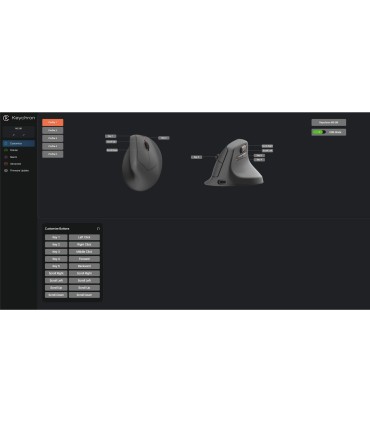 Keychron M5 Noir – souris sans fil ergonomique