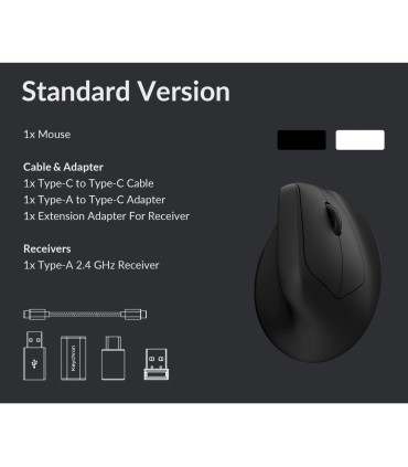 Keychron M5 Noir – souris sans fil ergonomique