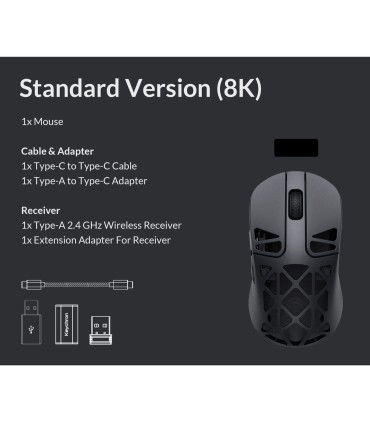 Keychron M3 Mini Metal Edition Gaming Maus mit PixArt 3950