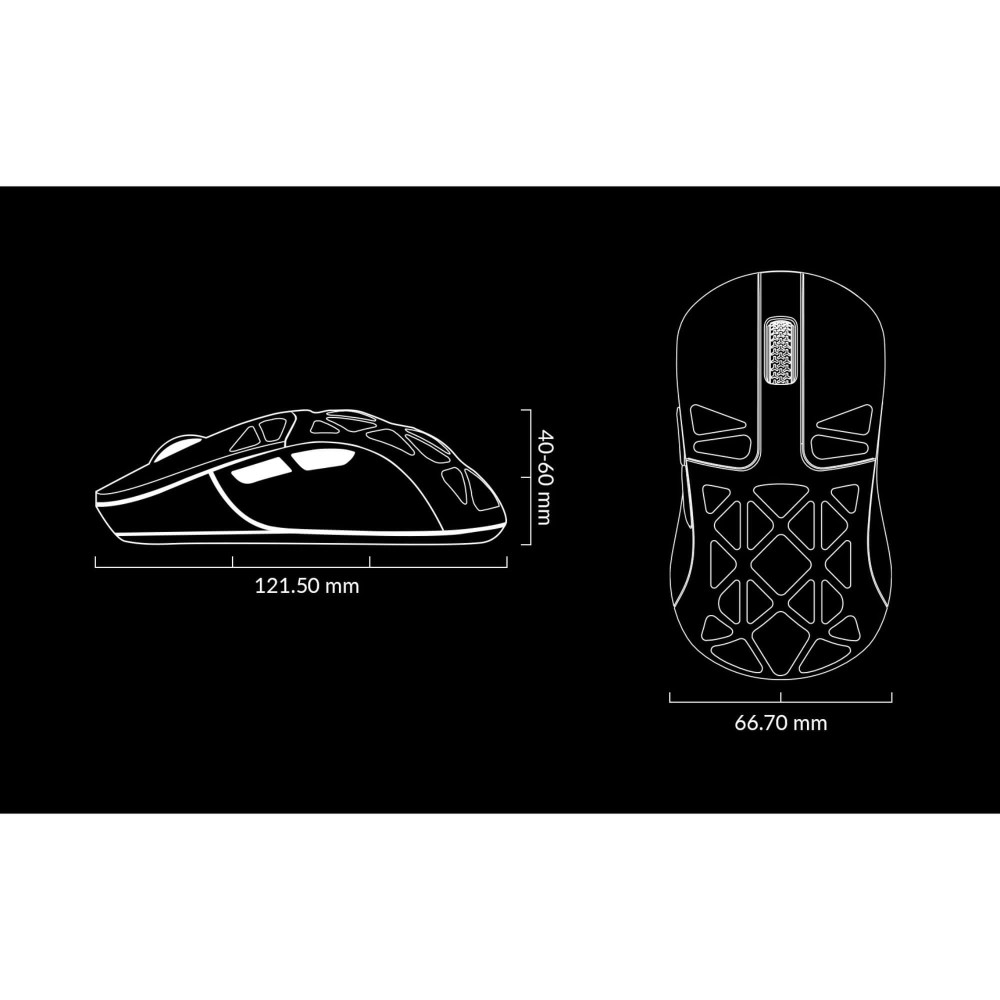 Keychron M3 Mini Metal Edition Gaming Maus mit PixArt 3950