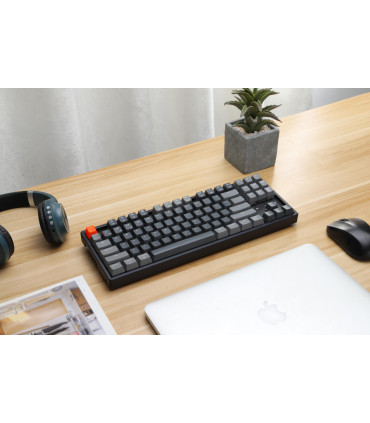 Keychron K8 Interrupteur marron en aluminium remplaçable à chaud RGB (ISO-CH)