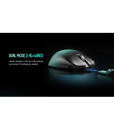 LAMZU MAYA X Cloud Grey – Souris de jeu 8K 47 g