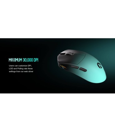 LAMZU MAYA X Cloud Grey – Souris de jeu 8K 47 g