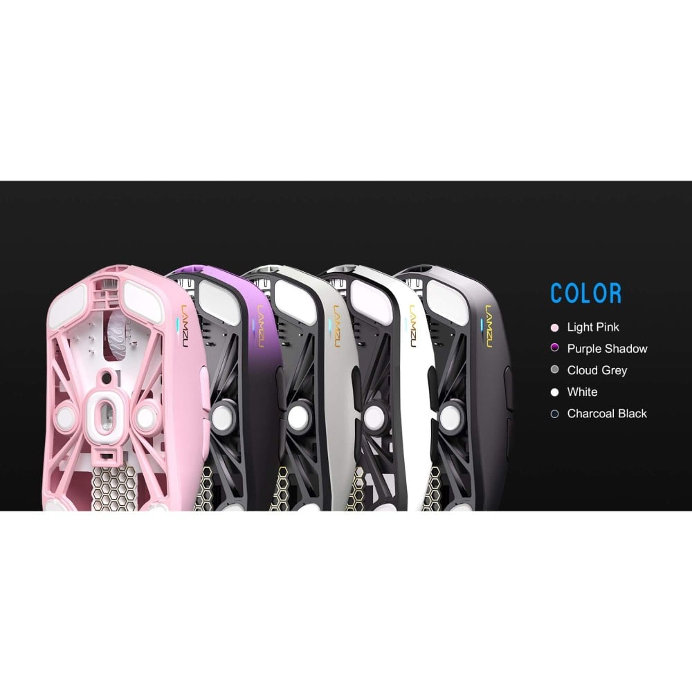 LAMZU MAYA X Purple Shadow – Souris de jeu 8K