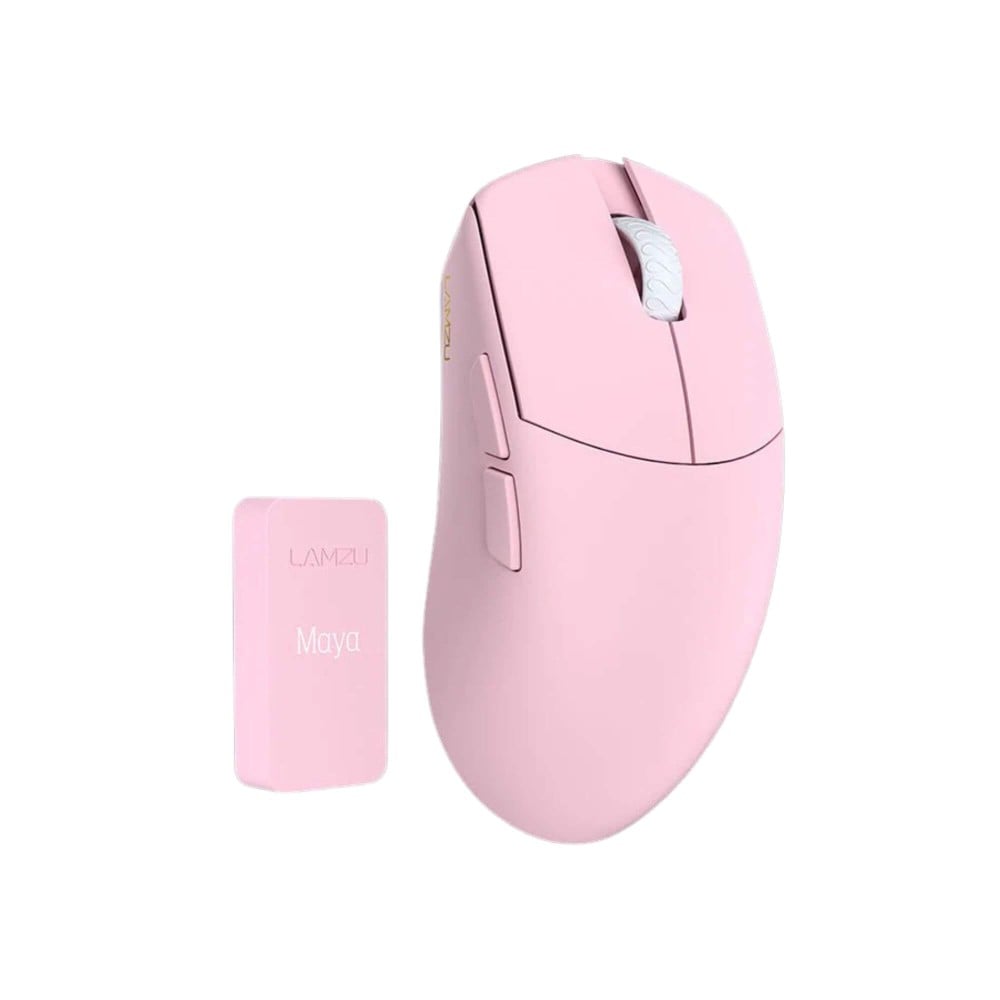 LAMZU MAYA X Light Pink – 8K Gaming Maus