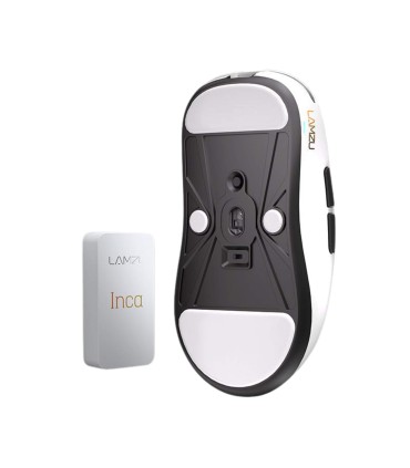 LAMZU Souris de jeu blanche 8K INCA – Pixart 3950 40g