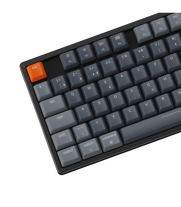 Keychron K8 Interrupteur marron en aluminium remplaçable à chaud RGB (ISO-CH)