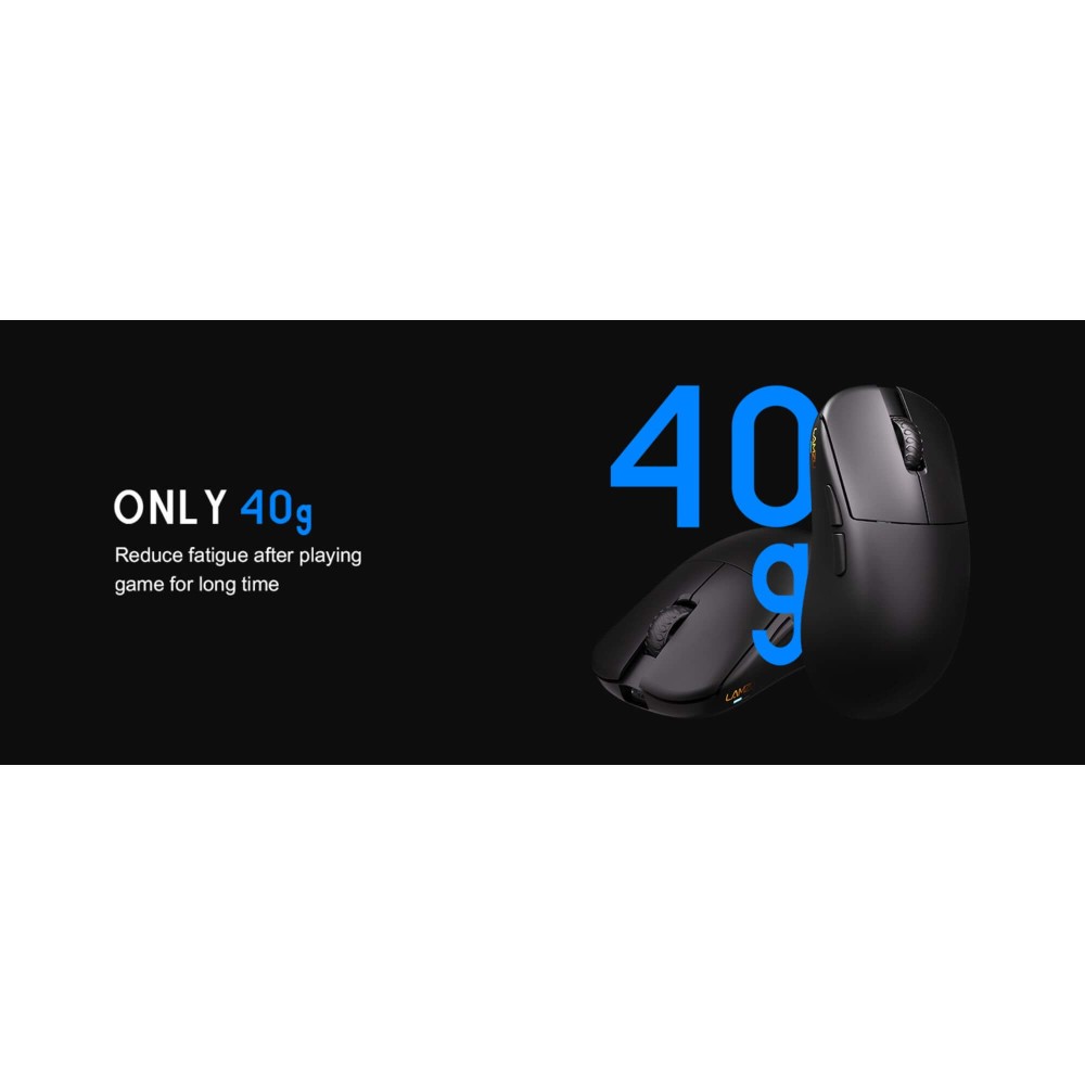LAMZU Souris de jeu blanche 8K INCA – Pixart 3950 40g