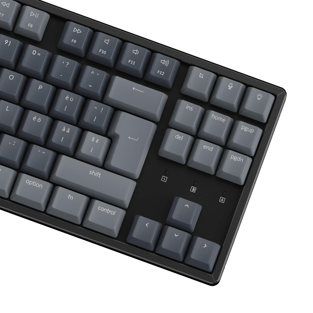 Keychron K8 Interrupteur marron en aluminium remplaçable à chaud RGB (ISO-CH)