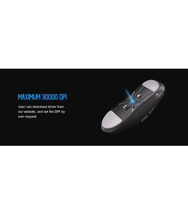 LAMZU Souris de jeu blanche 8K INCA – Pixart 3950 40g