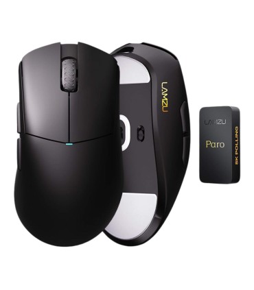LAMZU PARO AURORA Charcoal Black – 48 g 8K Gaming Maus