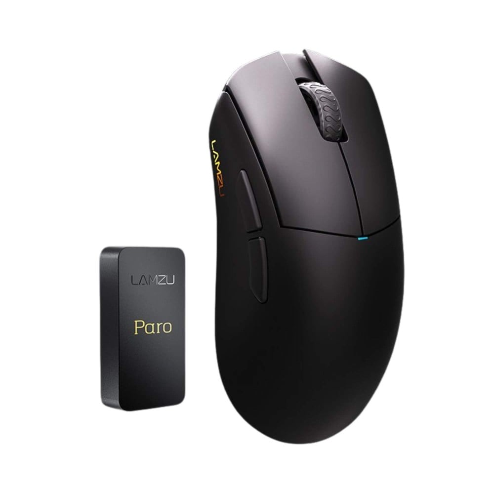 LAMZU PARO AURORA Charbon Noir – Souris de jeu 48 g 8K